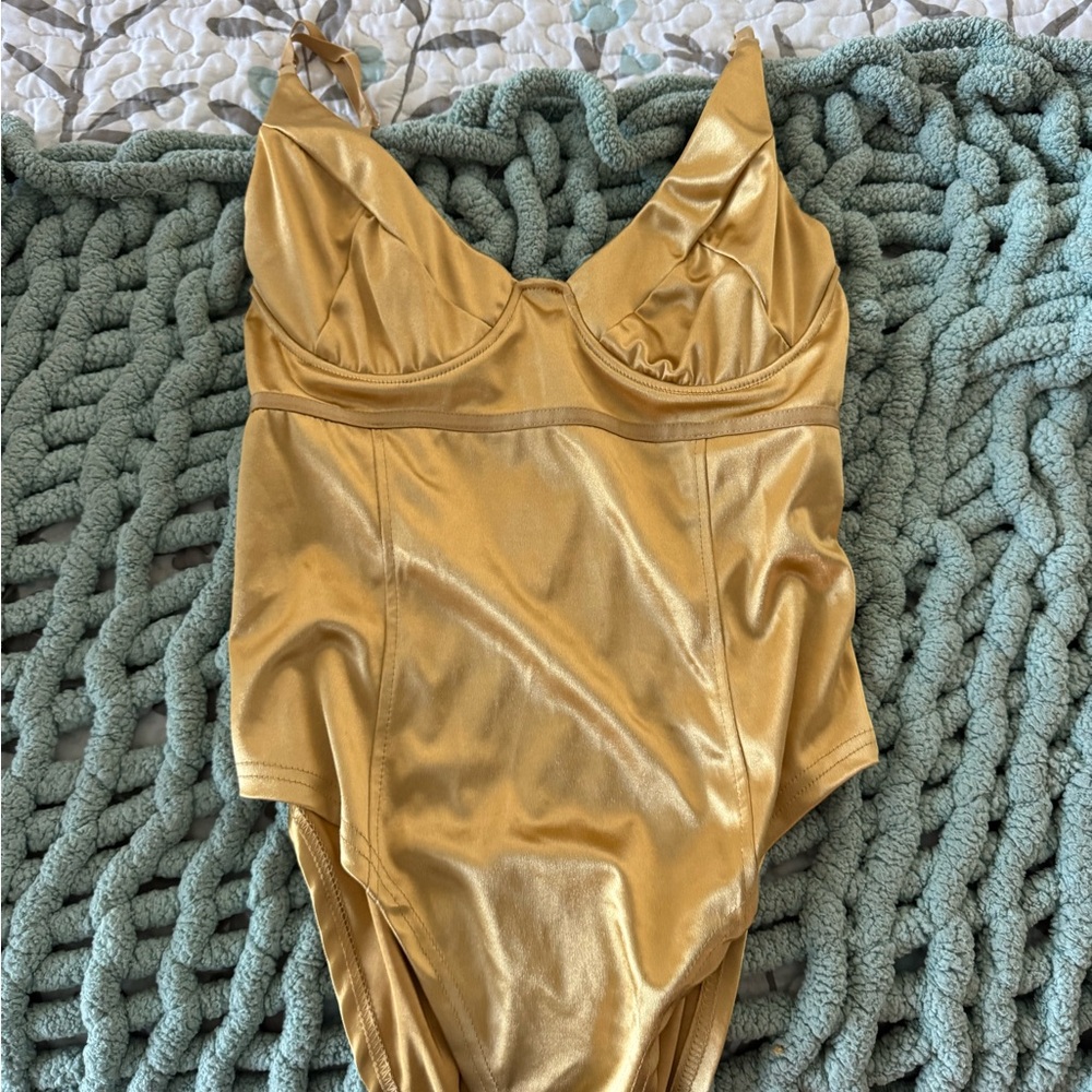 Gold Women's Bodysuit